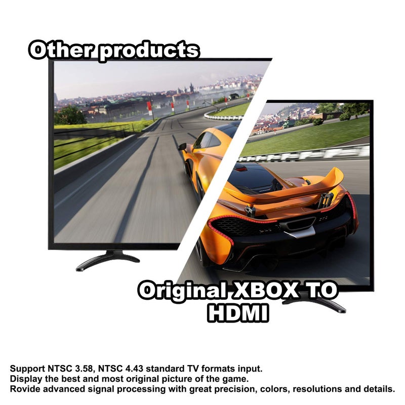 Azduou Xbox to HDMI Converter, Convert Original Xbox Video Signal to HDMI Signal, Supports All Resolutionsï¼ˆ480P/480i /720pï¼‰ - Image 5